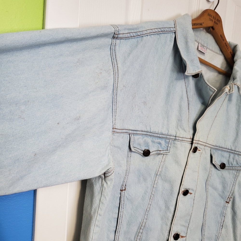 Vintage Brighton Blues Lightwash Denim Trucker Jacket - Picture 5 of 7